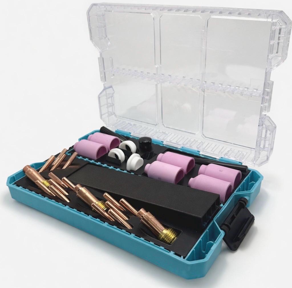ArcVault TIG Pro - TIG Welding Accessories Organizer, WP-17/18/26 Torch Consumables and Electrode Storage
